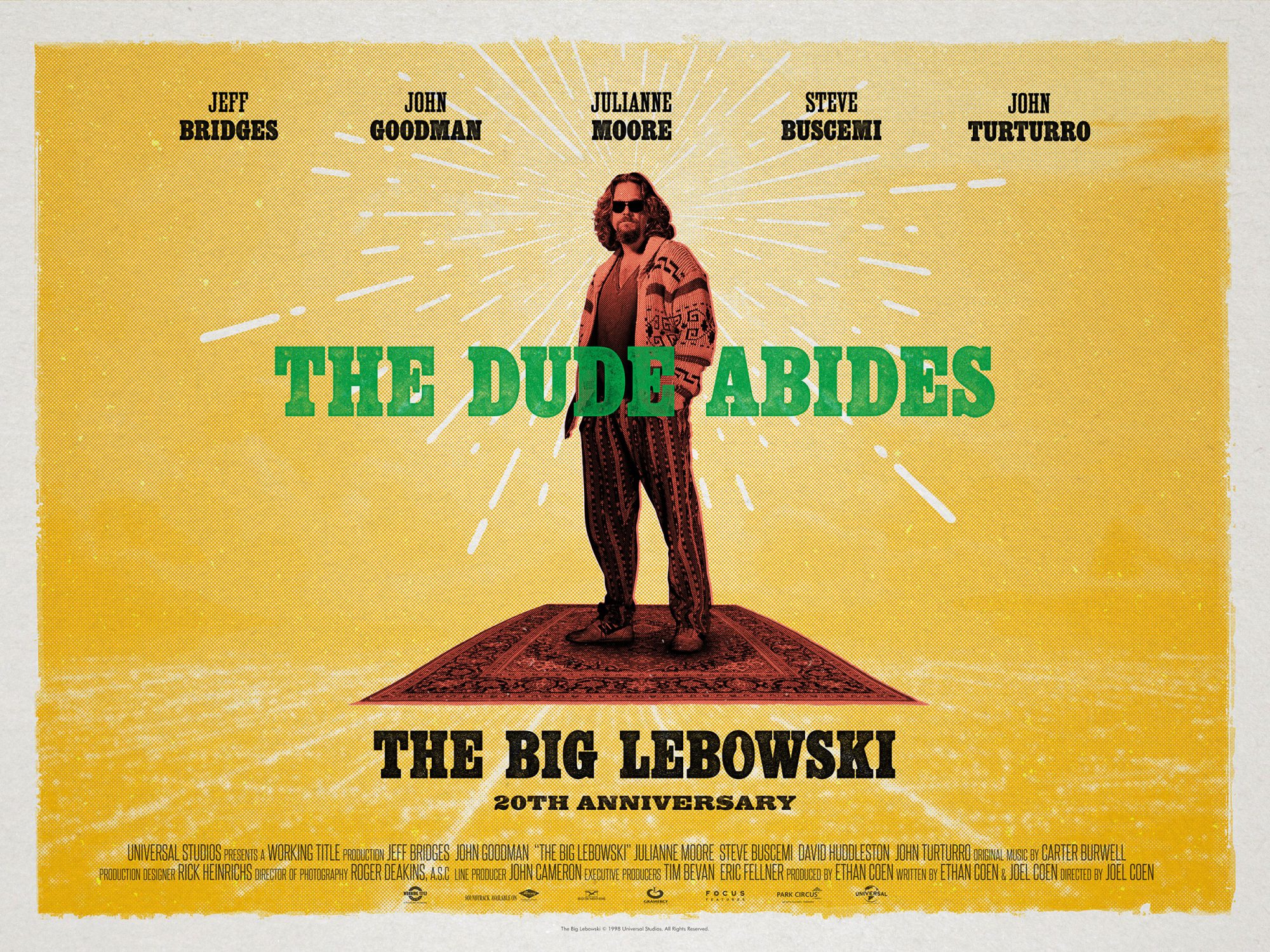 The Big Lebowski UK quad poster